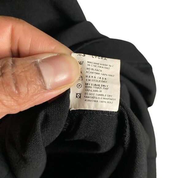 Hannah Women's Black Bodycon Ruffle Trim Midi Dress - Picture 3 of 10